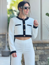 Load image into Gallery viewer, &quot;Betina&quot; Button Up Long Sleeve Top And Matching High Waisted Pants
