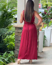 Load image into Gallery viewer, &quot;Angie&quot; Sleeveless Satin Midi Dress
