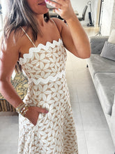 Load image into Gallery viewer, Sleeveless Crochet Maxi Dress With Pockets
