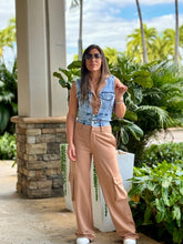 Load image into Gallery viewer, &quot;Synthia&quot; Denim Vest And cargo Pants Matching Set
