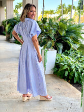 Load image into Gallery viewer, &quot;Pia&quot; Bubble Sleeve Button Down Maxi Dress
