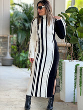 Load image into Gallery viewer, &quot;Betina&quot; High Neck Long Sleeve Sweater Dress.
