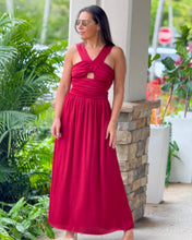 Load image into Gallery viewer, &quot;Angie&quot; Sleeveless Satin Midi Dress
