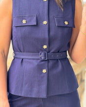 Load image into Gallery viewer, “Nadya” Stretching Vest And Shorts Denim Set
