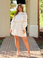Load image into Gallery viewer, &quot;Mika&quot; Long Sleeve Lace Mini Dress
