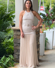 Load image into Gallery viewer, &quot;Analie&quot; Halter Belted Maxi Dress
