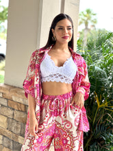 Load image into Gallery viewer, &quot;Karol&quot; Printed Long Sleeve Pocket In Front Blouse And Matching Pants
