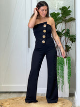 Load image into Gallery viewer, &quot;Emma&quot;  Strapless Button Trim Detailed Jumpsuit
