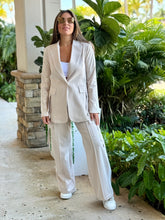 Load image into Gallery viewer, “Jackie&quot; Long Sleeve blazer And cargo Pants Matching Pants Set
