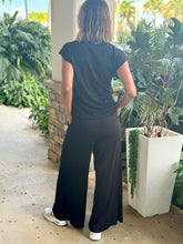 Load image into Gallery viewer, &quot;Shani&quot; Wide Leg High Waisted Pants And Top Shirt Set
