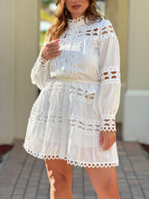 Load image into Gallery viewer, &quot;Mika&quot; Long Sleeve Lace Mini Dress
