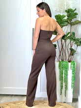 Load image into Gallery viewer, &quot;Emma&quot;  Strapless Button Trim Detailed Jumpsuit
