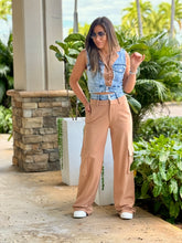 Load image into Gallery viewer, &quot;Synthia&quot; Denim Vest And cargo Pants Matching Set
