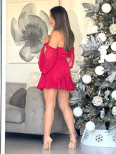 Load image into Gallery viewer, “Lumi” Long Sleeve Off the Shoulder Romper
