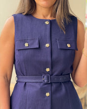 Load image into Gallery viewer, “Nadya” Stretching Vest And Shorts Denim Set
