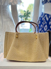 Load image into Gallery viewer, Raffia V Handbag
