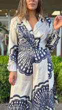Load image into Gallery viewer, &quot;Isabelle&quot;Satin Printed Jumpsuit
