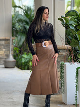 Load image into Gallery viewer, &quot;Kim&quot; Leather Midi Skirt
