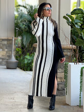 Load image into Gallery viewer, &quot;Betina&quot; High Neck Long Sleeve Sweater Dress.
