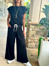 Load image into Gallery viewer, &quot;Shani&quot; Wide Leg High Waisted Pants And Top Shirt Set
