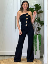 Load image into Gallery viewer, &quot;Emma&quot;  Strapless Button Trim Detailed Jumpsuit
