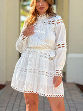 Load image into Gallery viewer, &quot;Mika&quot; Long Sleeve Lace Mini Dress
