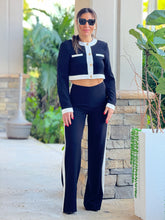 Load image into Gallery viewer, &quot;Betina&quot; Button Up Long Sleeve Top And Matching High Waisted Pants
