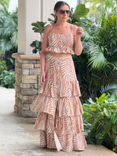 Load image into Gallery viewer, &quot;Lana&quot; Printed Crop Top And Ruffled Maxi Skirt Set
