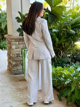 Load image into Gallery viewer, “Jackie&quot; Long Sleeve blazer And cargo Pants Matching Pants Set
