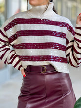 Load image into Gallery viewer, &quot;Adrianna&quot; Turtle Striped Sweater
