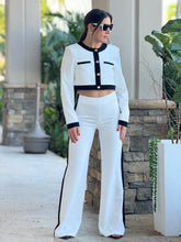 Load image into Gallery viewer, &quot;Betina&quot; Button Up Long Sleeve Top And Matching High Waisted Pants
