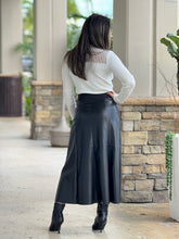 Load image into Gallery viewer, &quot;Kim&quot; Leather Midi Skirt
