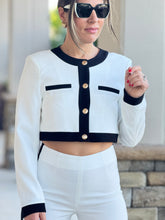 Load image into Gallery viewer, &quot;Betina&quot; Button Up Long Sleeve Top And Matching High Waisted Pants
