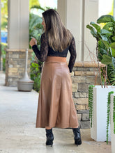 Load image into Gallery viewer, &quot;Kim&quot; Leather Midi Skirt
