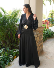 Load image into Gallery viewer, &quot;Amara&quot; Long Sleeve Satin Maxi Dress
