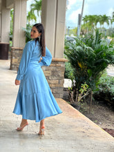 Load image into Gallery viewer, &quot;Maritza&quot; Long Sleeve Wrap Midi Dress

