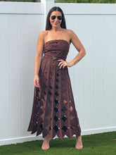 Load image into Gallery viewer, &quot;Canela&quot; Belted Circle Cutouts Dress
