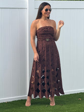 Load image into Gallery viewer, &quot;Canela&quot; Belted Circle Cutouts Dress
