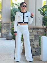 Load image into Gallery viewer, &quot;Betina&quot; Button Up Long Sleeve Top And Matching High Waisted Pants
