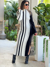 Load image into Gallery viewer, &quot;Betina&quot; High Neck Long Sleeve Sweater Dress.
