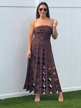 Load image into Gallery viewer, &quot;Canela&quot; Belted Circle Cutouts Dress
