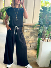 Load image into Gallery viewer, &quot;Shani&quot; Wide Leg High Waisted Pants And Top Shirt Set
