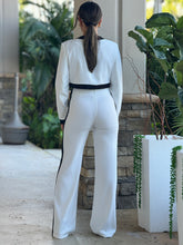 Load image into Gallery viewer, &quot;Betina&quot; Button Up Long Sleeve Top And Matching High Waisted Pants
