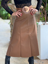 Load image into Gallery viewer, &quot;Kim&quot; Leather Midi Skirt
