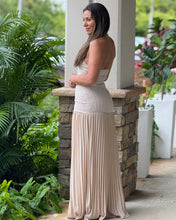 Load image into Gallery viewer, &quot;Analie&quot; Halter Belted Maxi Dress
