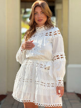 Load image into Gallery viewer, &quot;Mika&quot; Long Sleeve Lace Mini Dress
