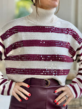 Load image into Gallery viewer, &quot;Adrianna&quot; Turtle Striped Sweater
