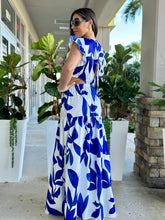Load image into Gallery viewer, &quot;Emma&quot; Short Sleeve Printed Cut out Maxi Dress
