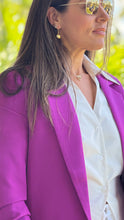 Load image into Gallery viewer, Ovi&quot; 3/4 Ruched Sleeve Open Blazer
