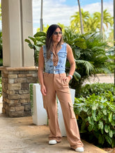 Load image into Gallery viewer, &quot;Synthia&quot; Denim Vest And cargo Pants Matching Set
